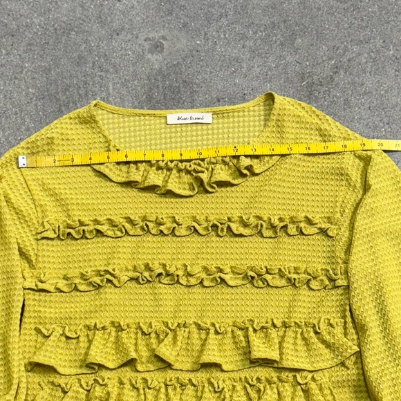 Yellow Ruffled Women's Top - Picture 4 of 8